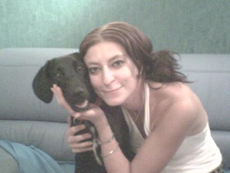 moi et mon ancienne chienne lola